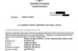 Small is Beautiful movie classification